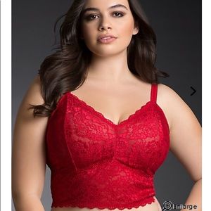 Torrid red lace bralette 💋